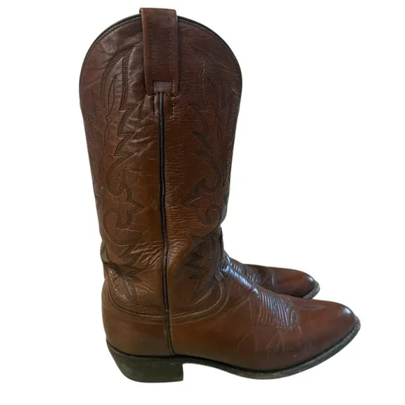 Dan Post Men's Milwaukee Leather Western Cowboy Boots size 8.5D - Picture 3 of 9